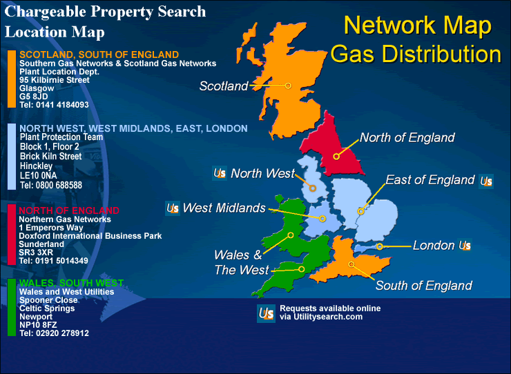 National Gas Grid Map Utility Search